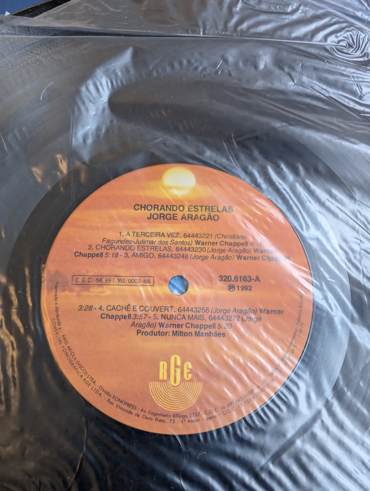 Jorge Aragão — Chorando Estrelas, label-a