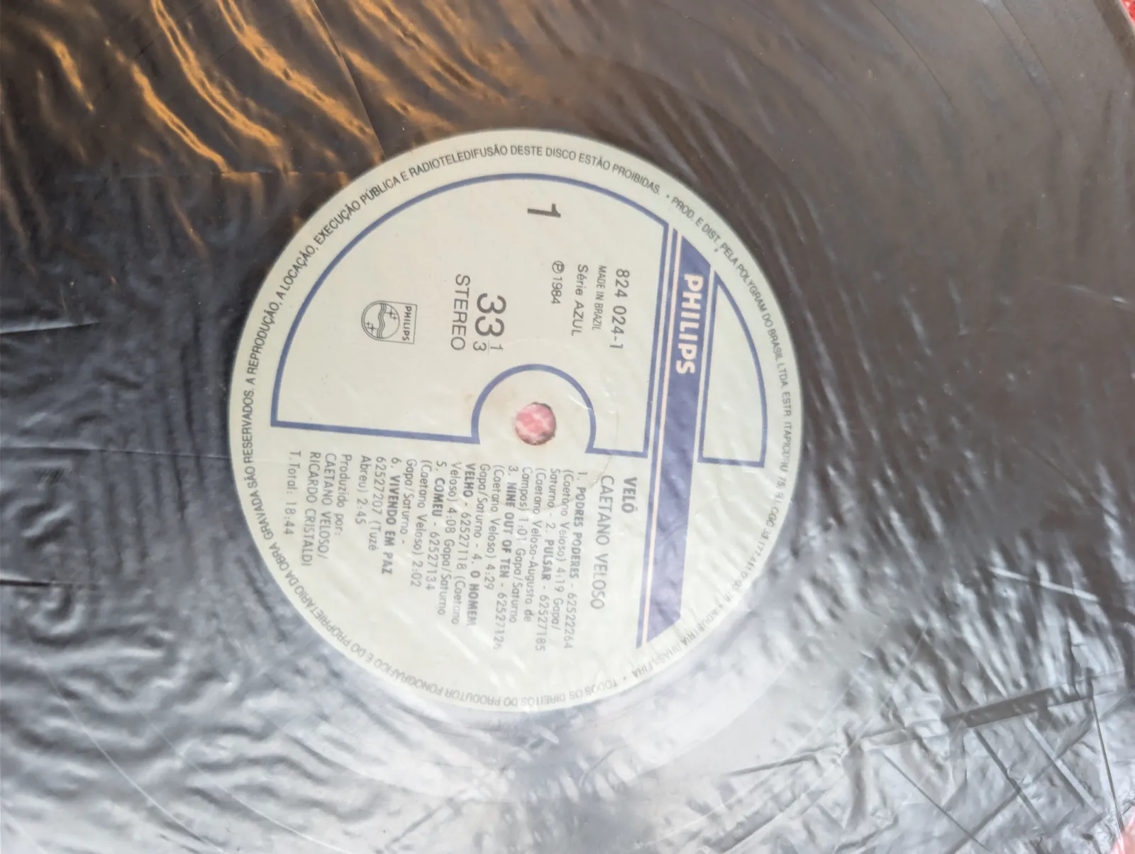 Caetano Veloso — Velô, label-a