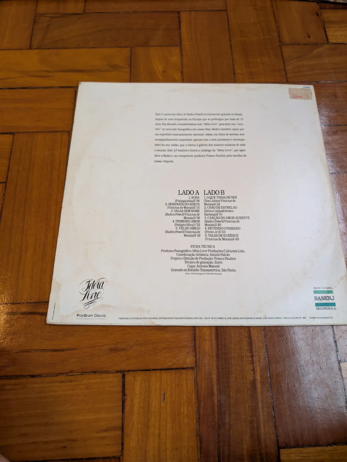 Baden Powell — Violão em Seresta, label-a