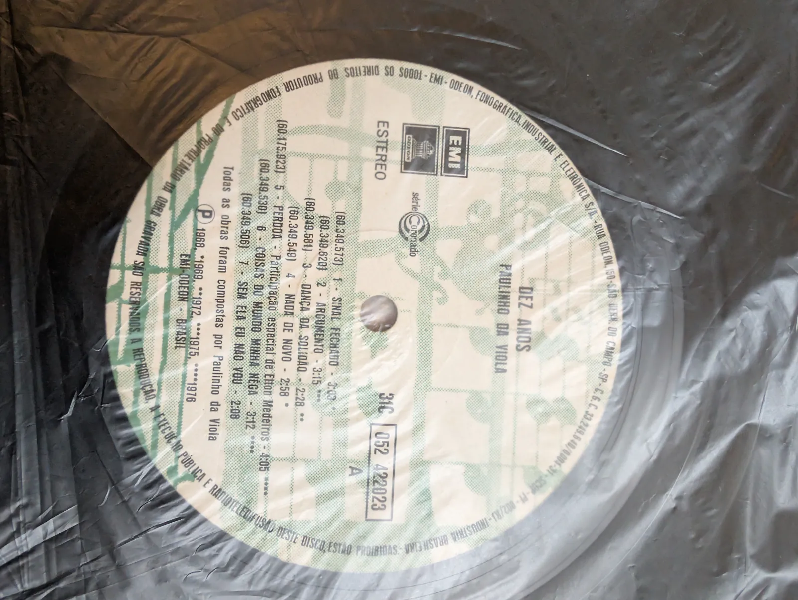 Paulinho da Viola — Dez Anos, label-a