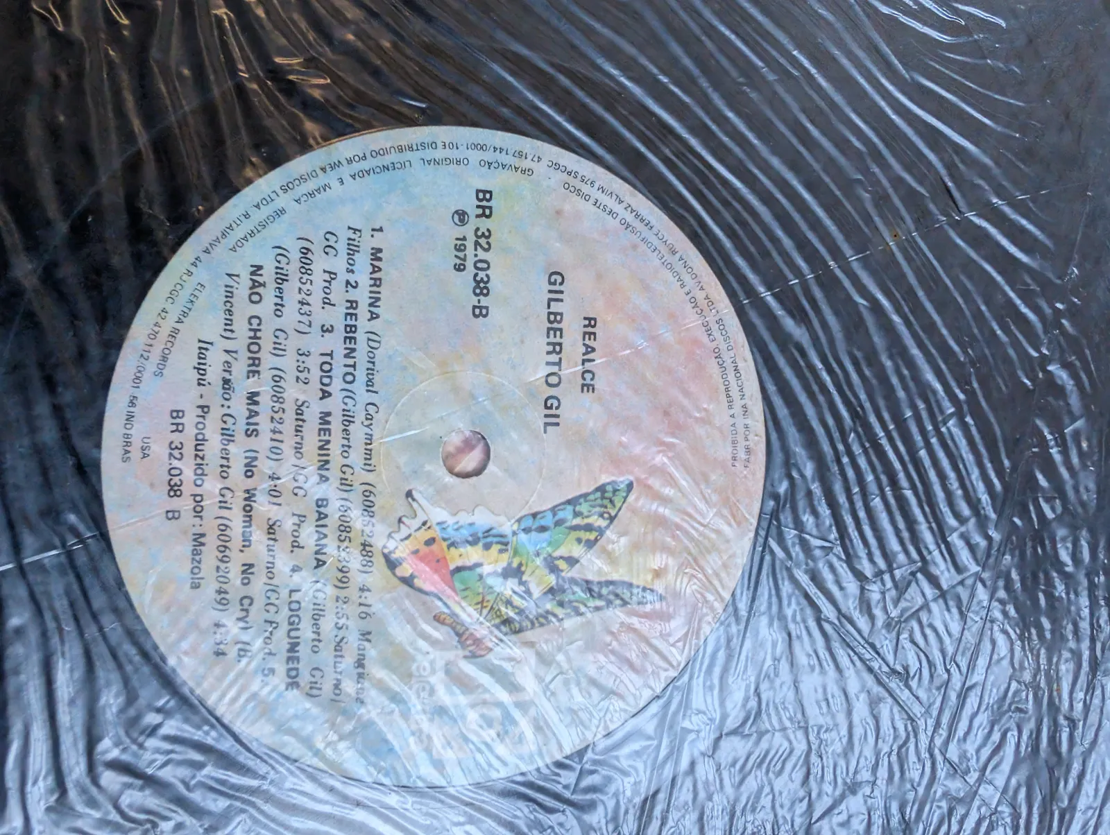 Gilberto Gil — Realce, label-b