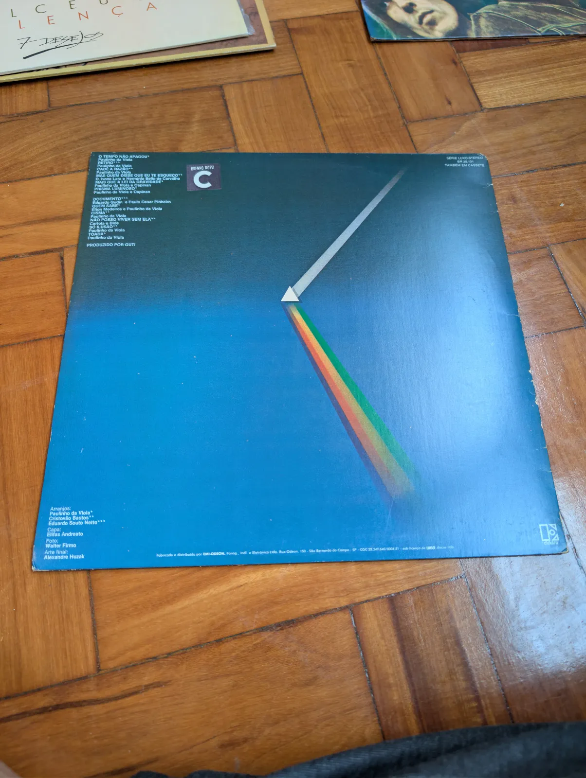 Paulinho da Viola — Prisma Luminoso, back
