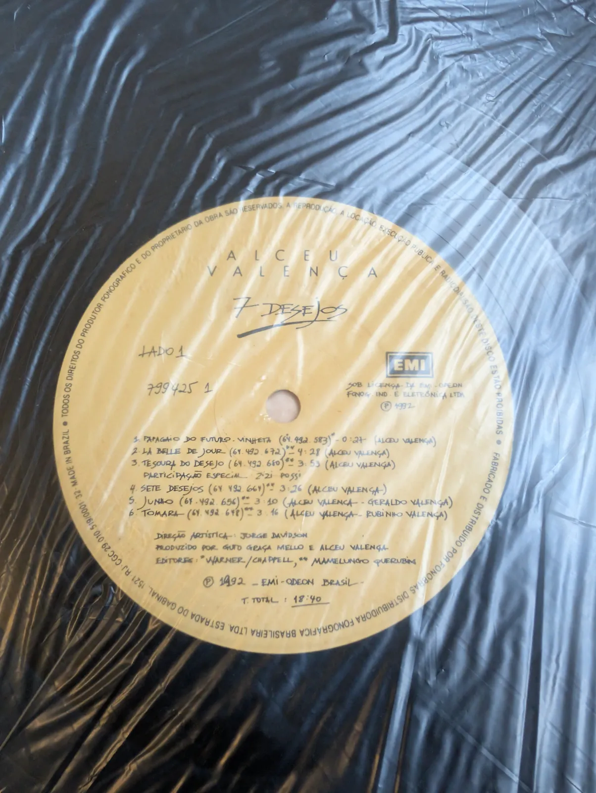 Alceu Valença — 7 Desejos, label-a
