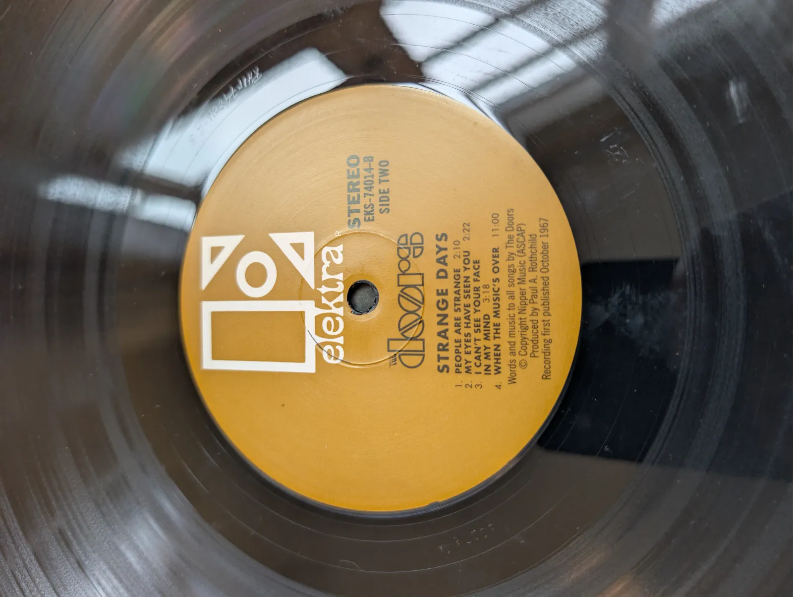 The Doors — Strange Days, label-b