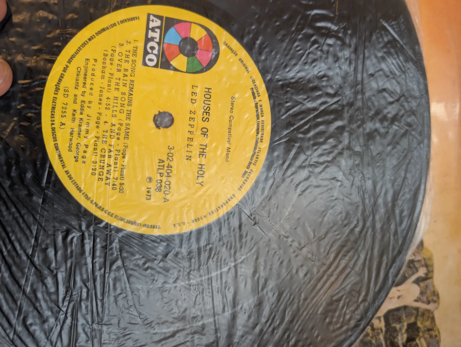 Led Zeppelin — Houses of the Holy, label-a