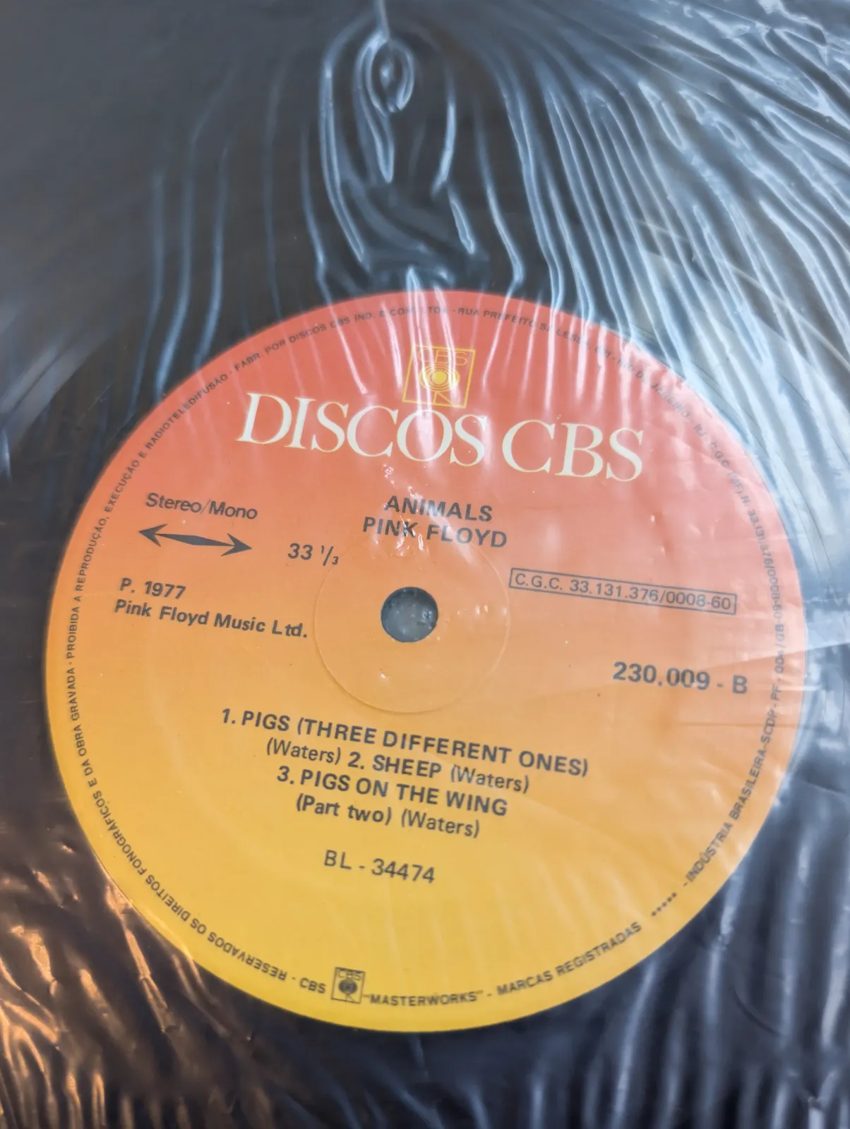 Pink Floyd — Animals, label-b