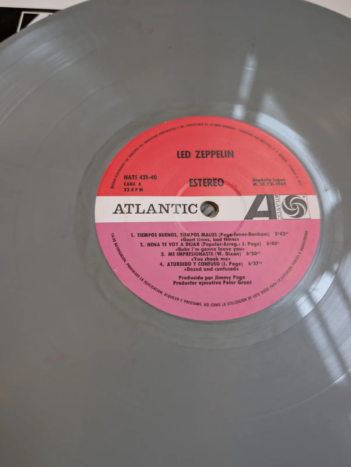 Led Zeppelin — Led Zeppelin, label-a