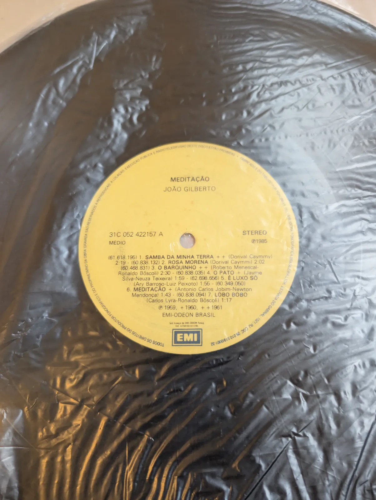 João Gilberto — Meditação, label-a