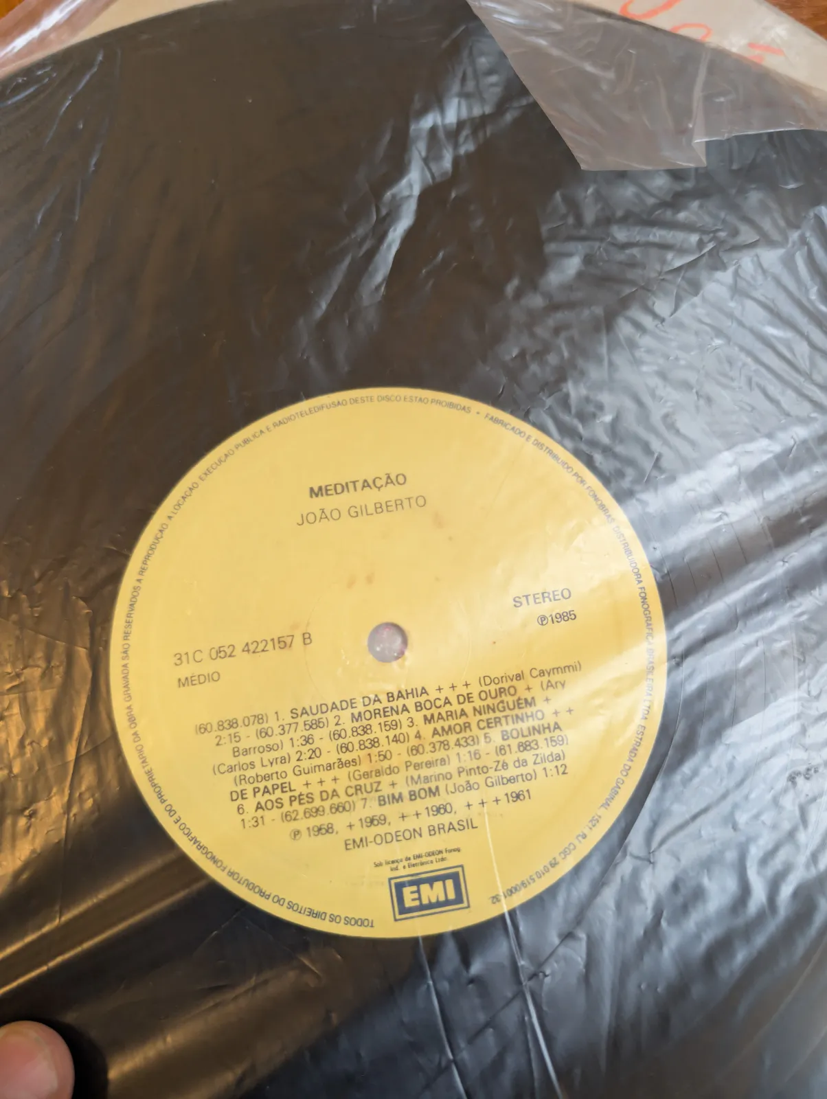João Gilberto — Meditação, label-b