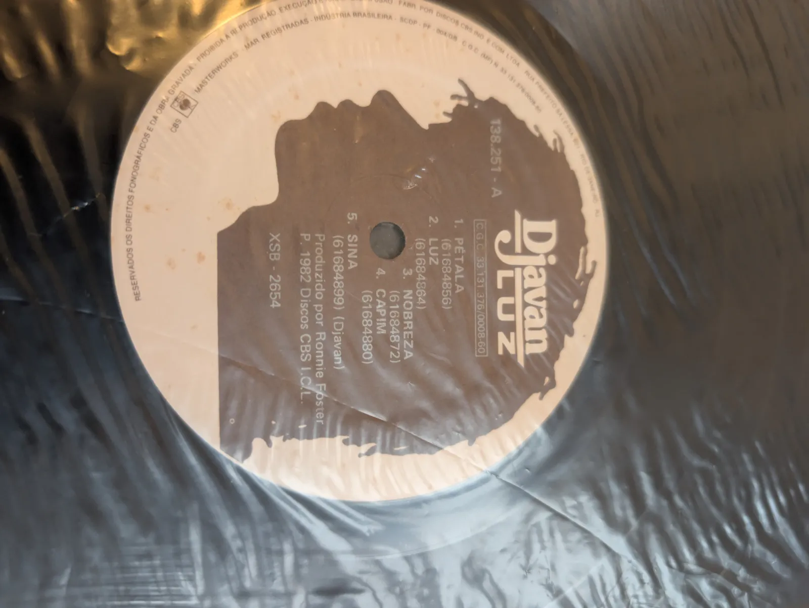 Djavan — Luz, label-a