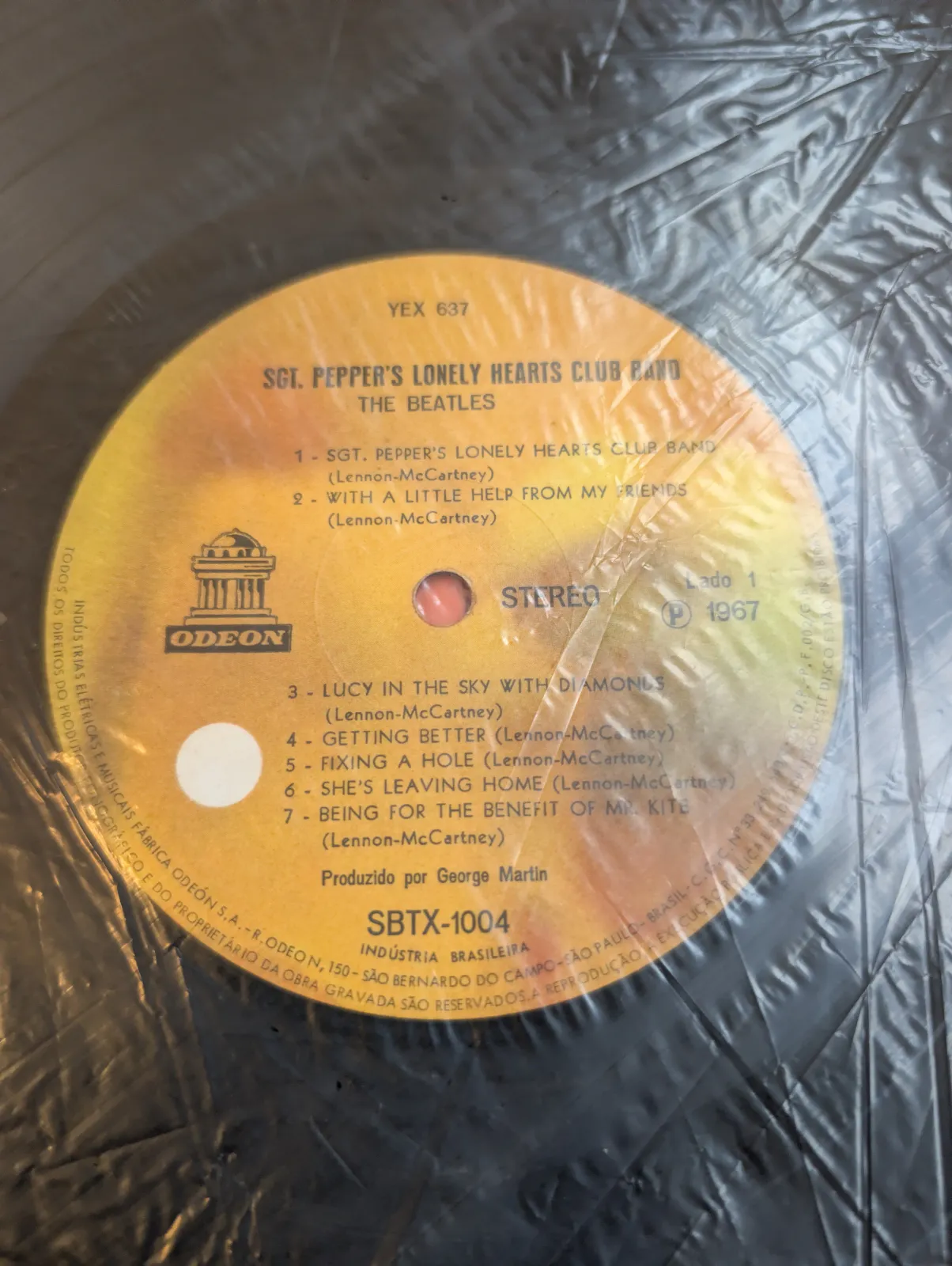 The Beatles — Sgt. Pepper’s Lonely Hearts Club Band, label-a