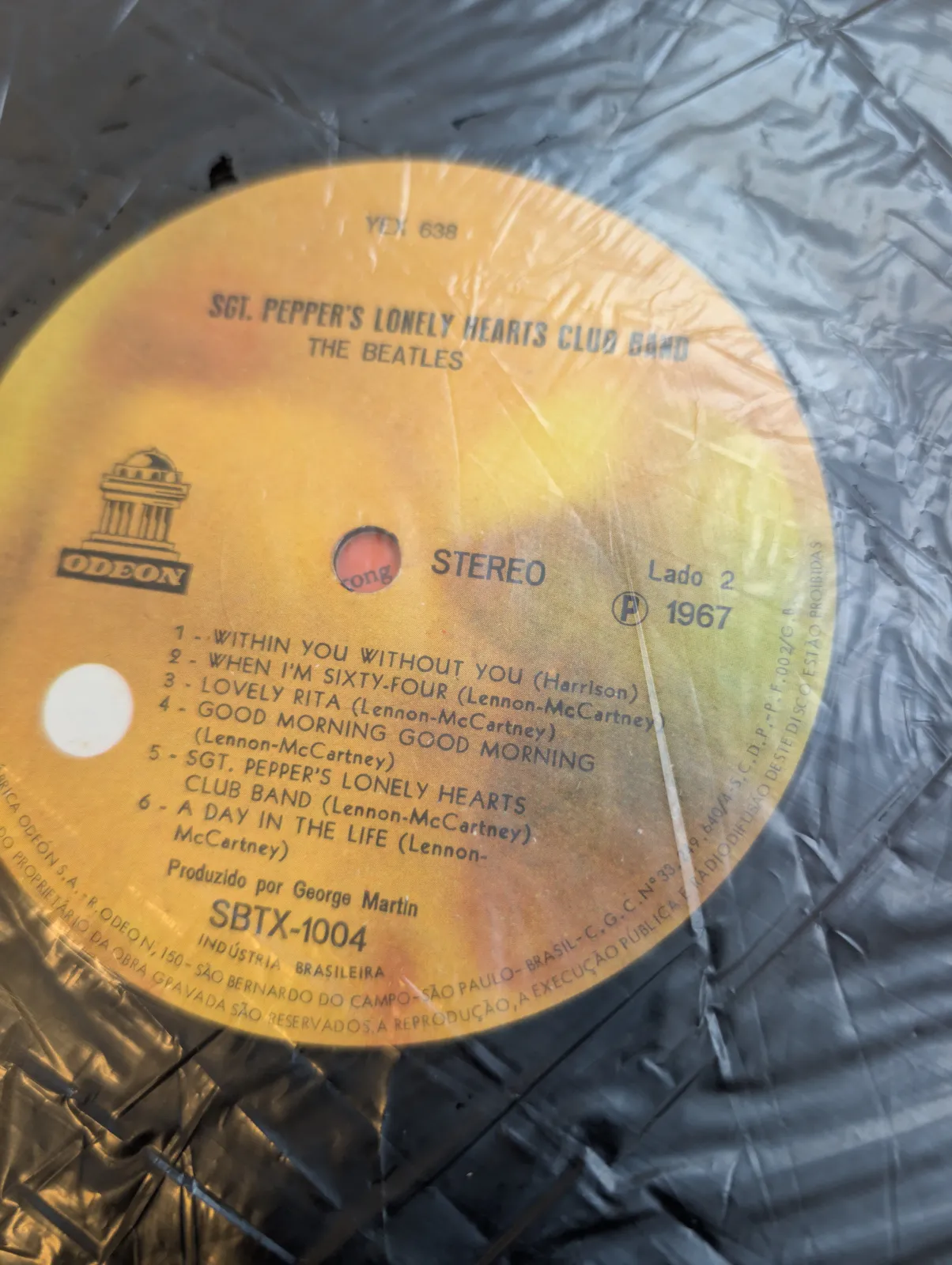 The Beatles — Sgt. Pepper’s Lonely Hearts Club Band, label-b