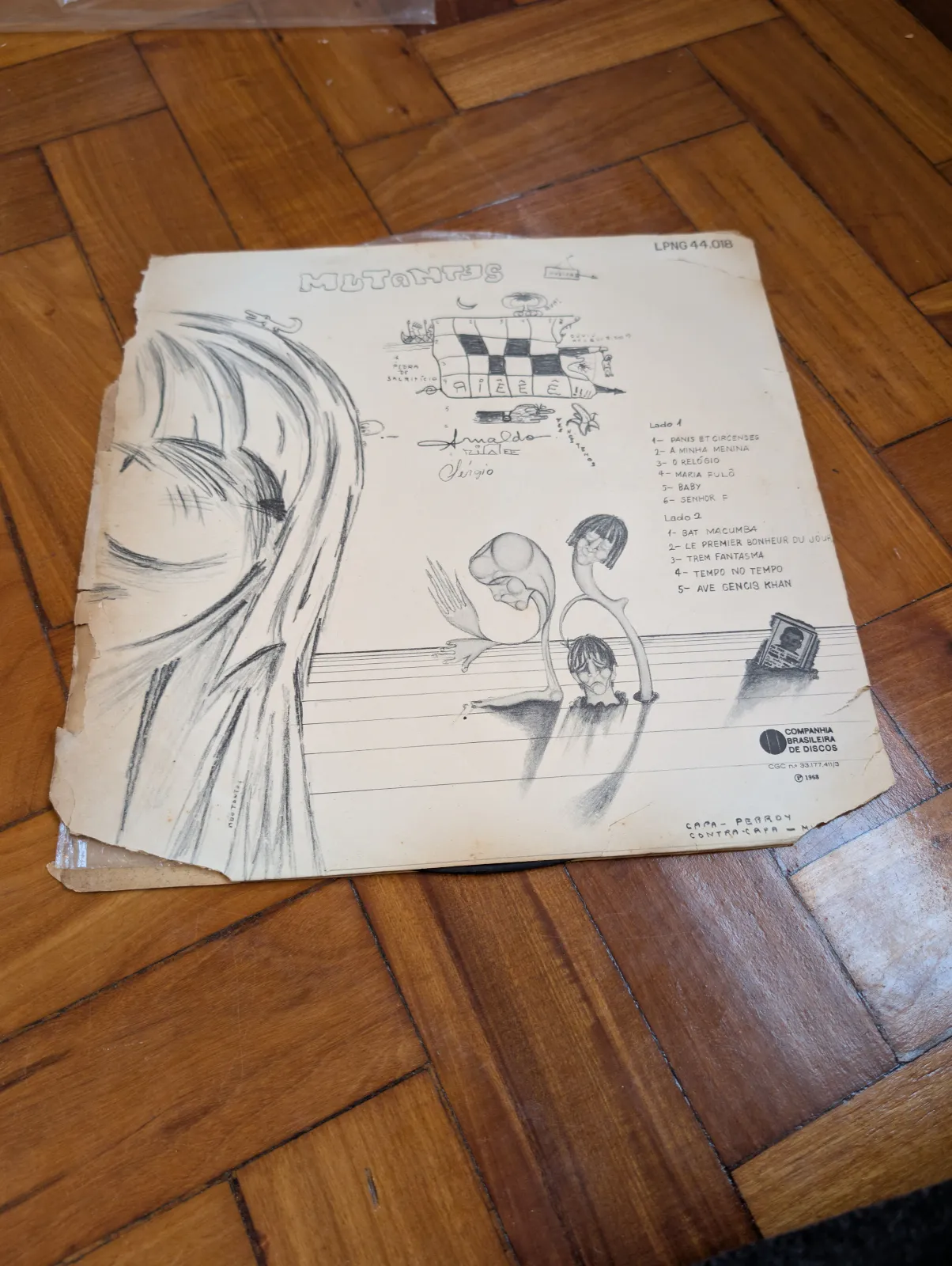 Os Mutantes — Os Mutantes (1968), back