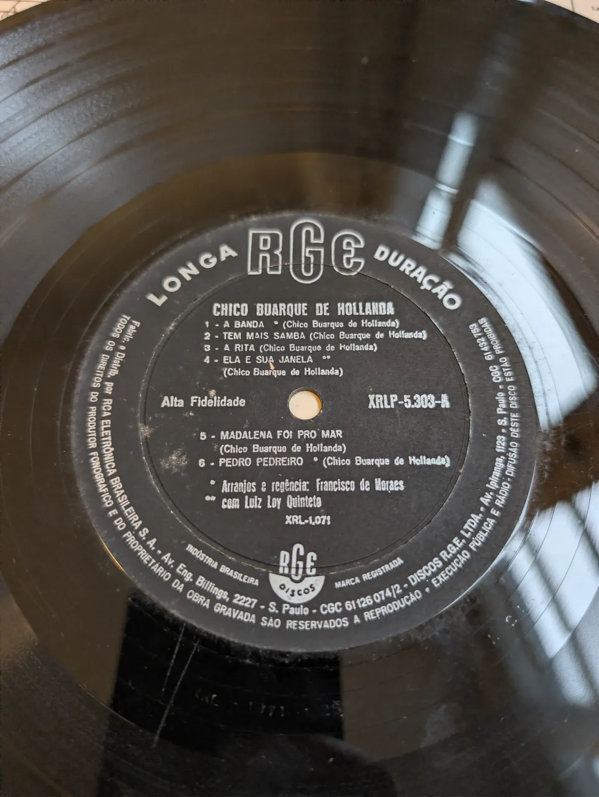 Chico Buarque — Chico Buarque de Hollanda, label-a