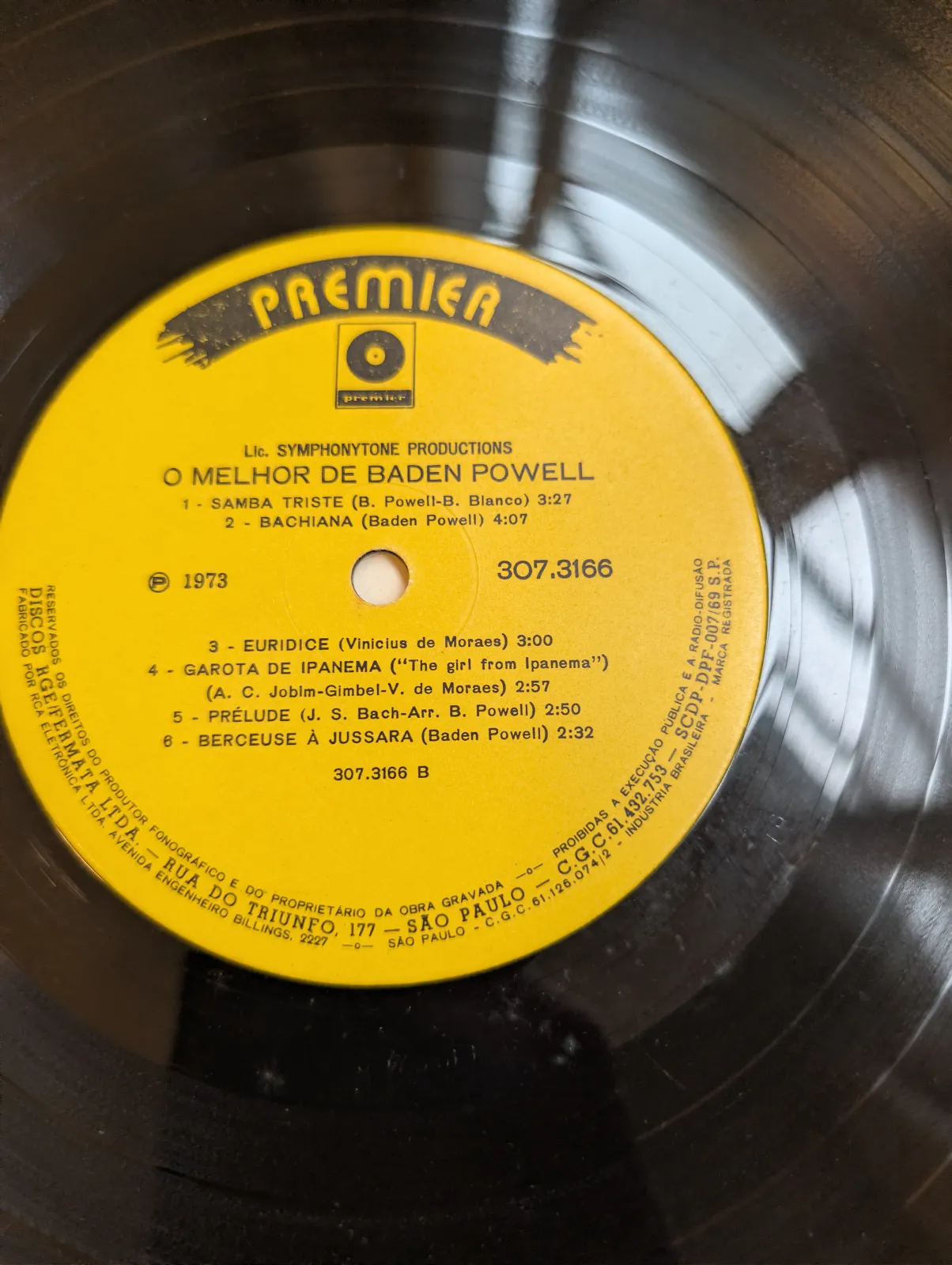 Baden Powell — O Melhor de Baden Powell, label-b