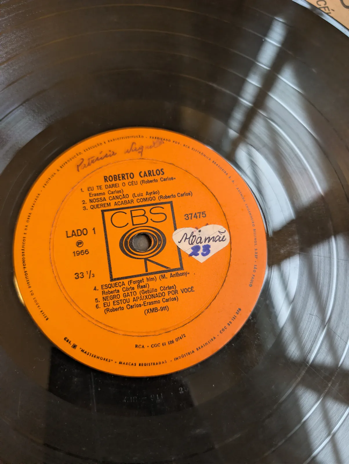Roberto Carlos — Roberto Carlos, label-a