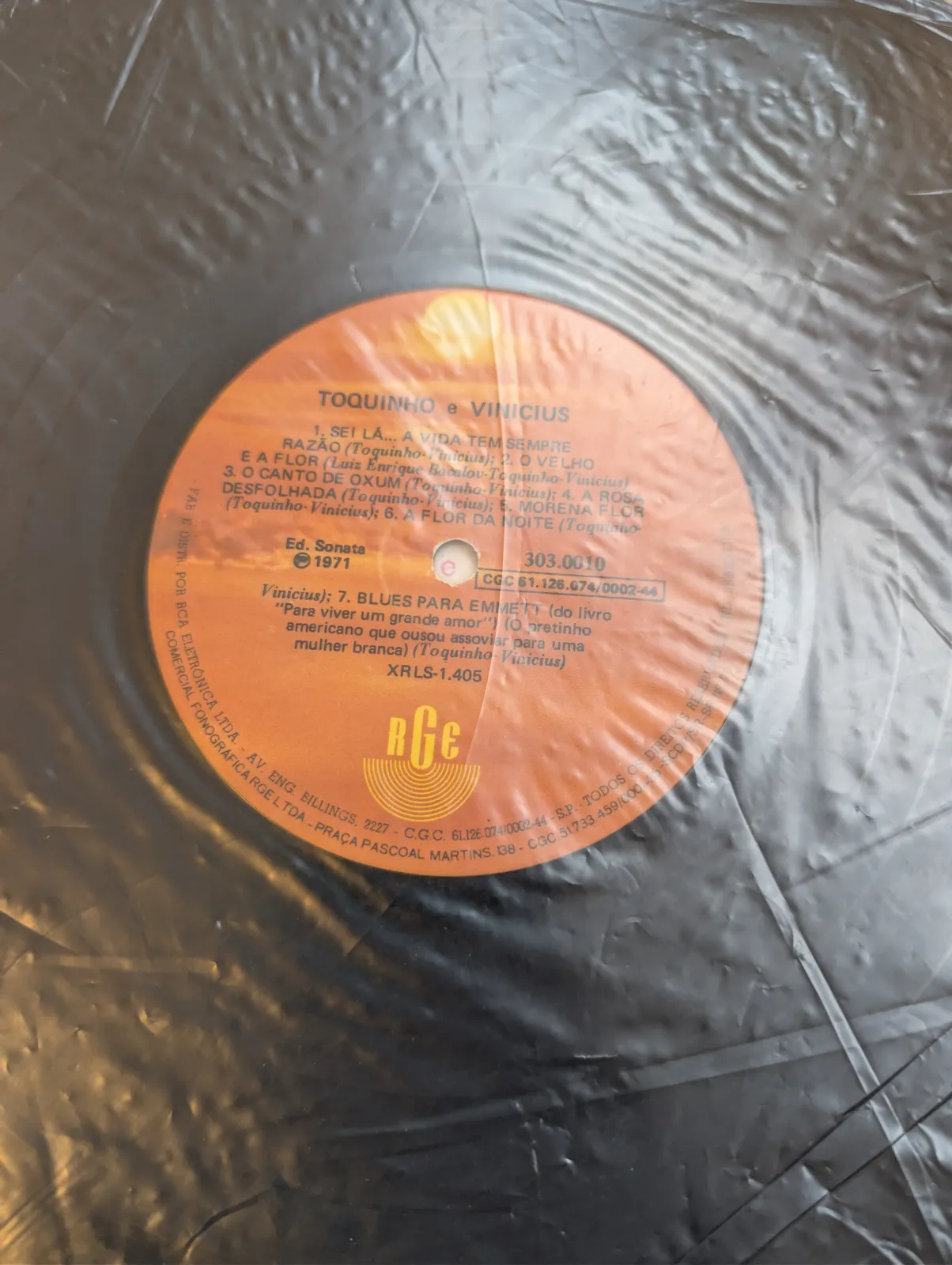 Toquinho & Vinicius de Moraes — Toquinho e Vinicius, label-a