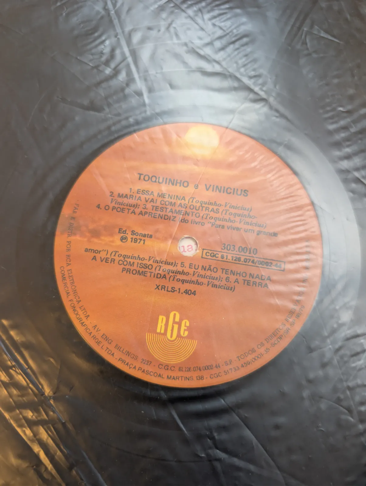 Toquinho & Vinicius de Moraes — Toquinho e Vinicius, label-b