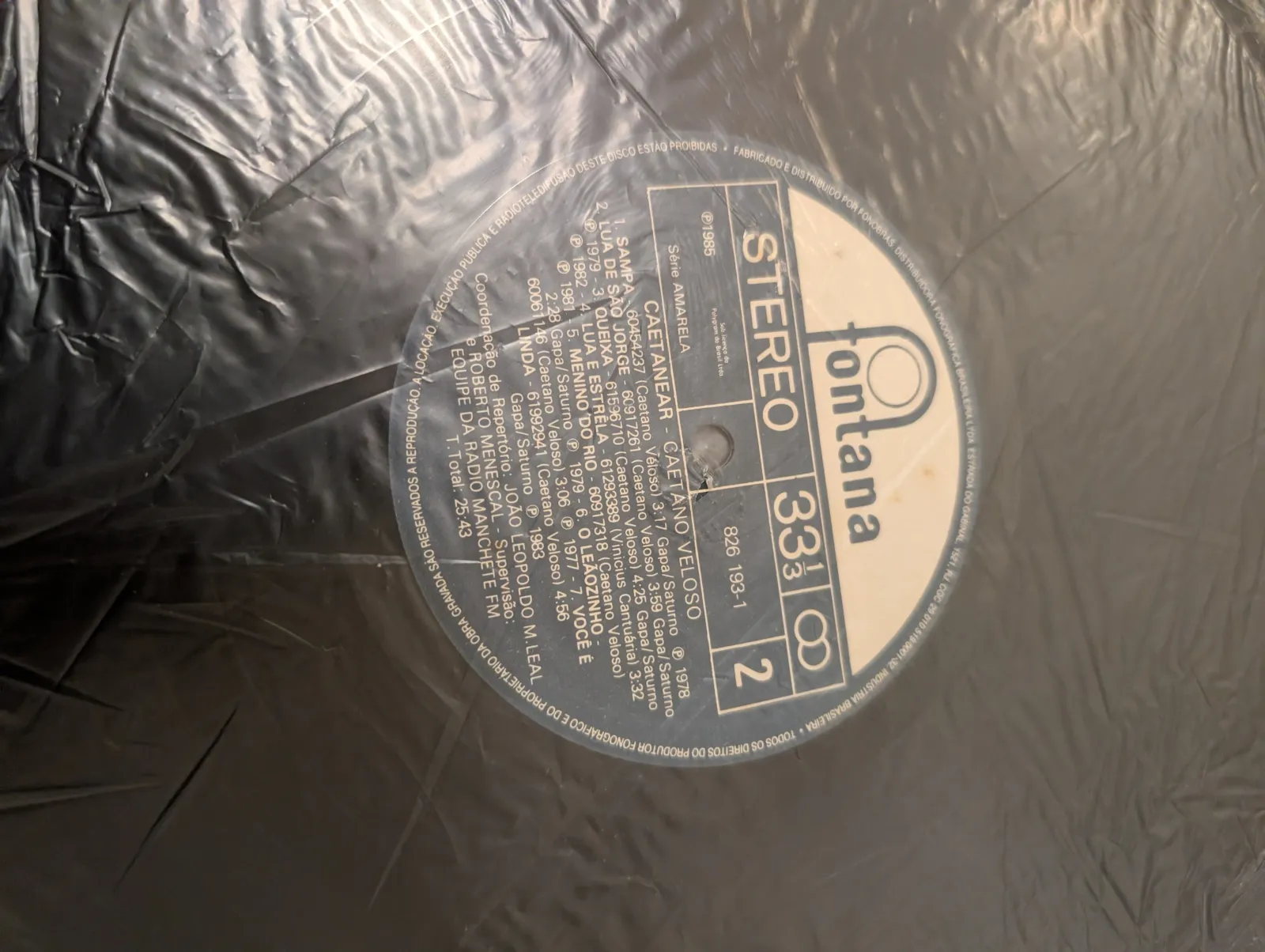 Caetano Veloso — Caetanear, label-b