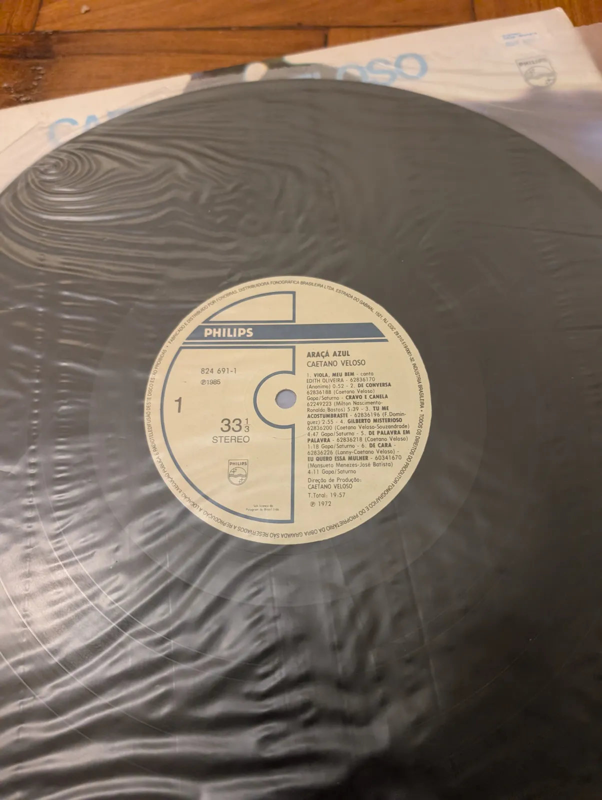 Caetano Veloso — Araçá Azul, label-a