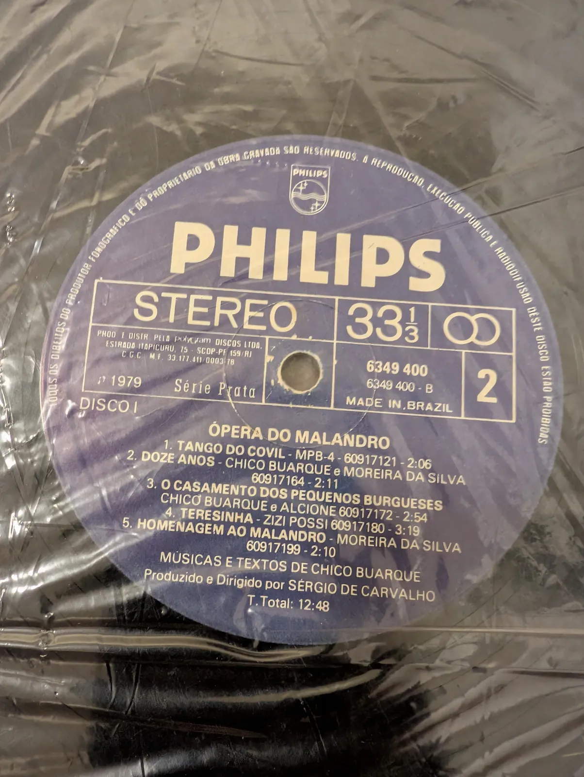 Various Artists — Ópera do Malandro, label-a