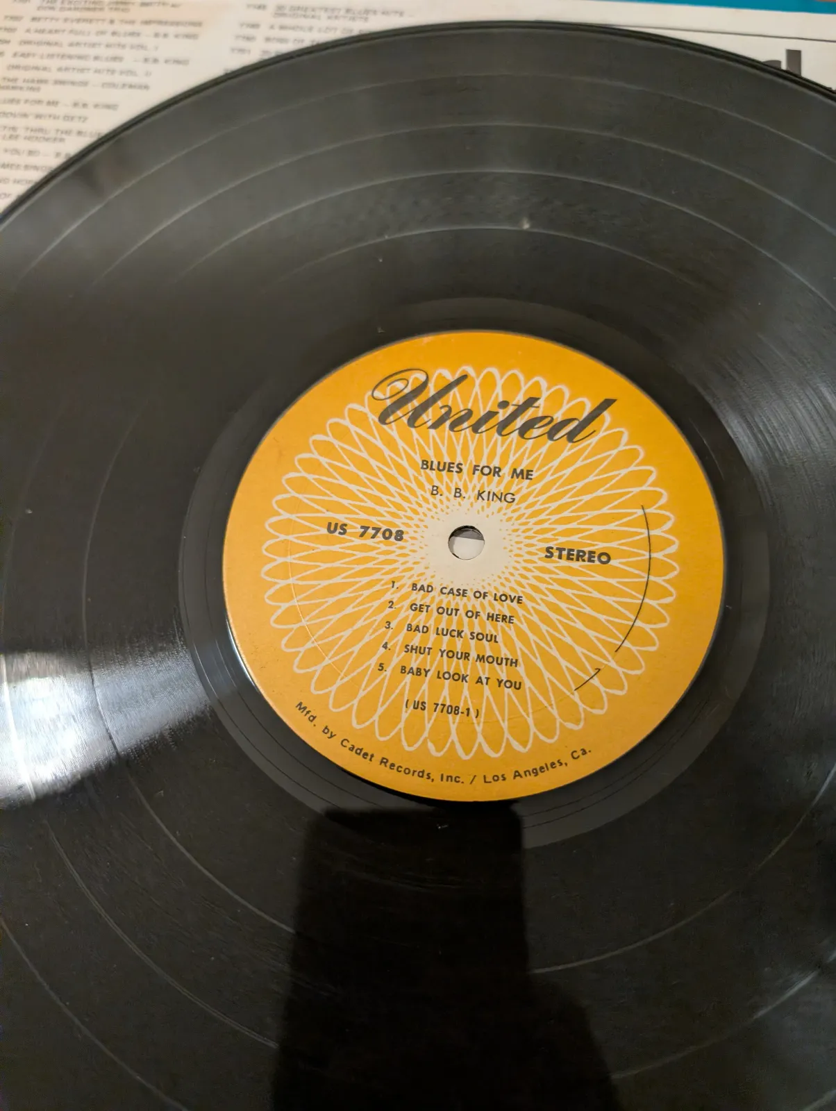 B.B. King — Blues for Me, label-a