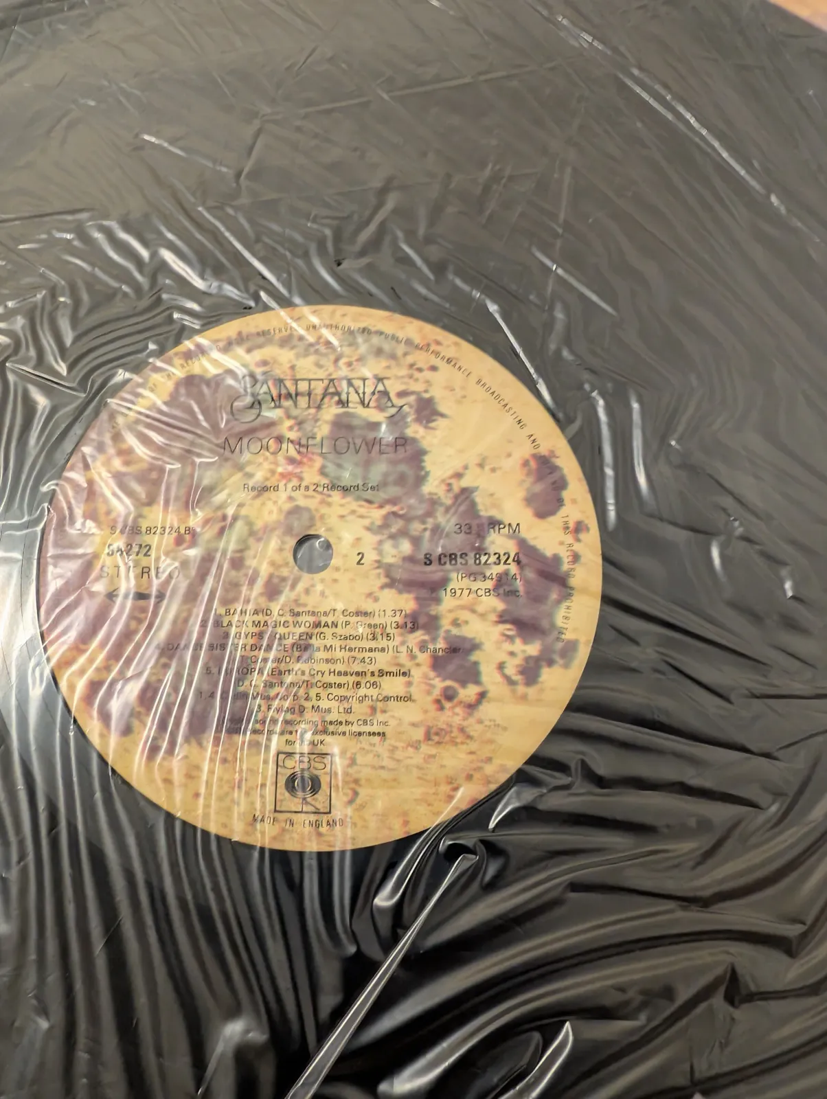 Santana — Moonflower, label-b