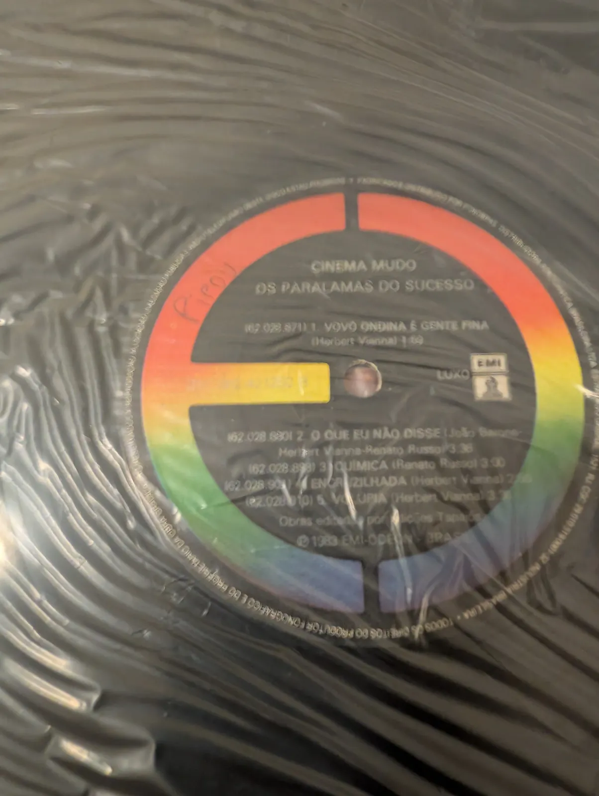 Os Paralamas do Sucesso — Cinema Mudo, label-a