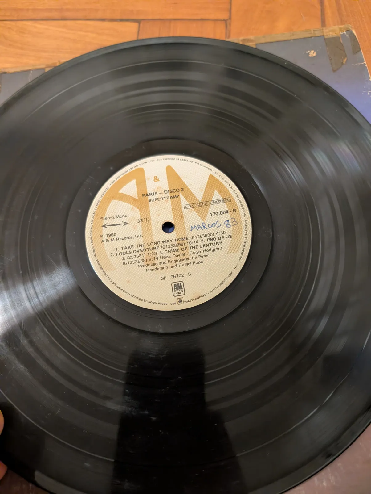 Supertramp — Paris, label-d