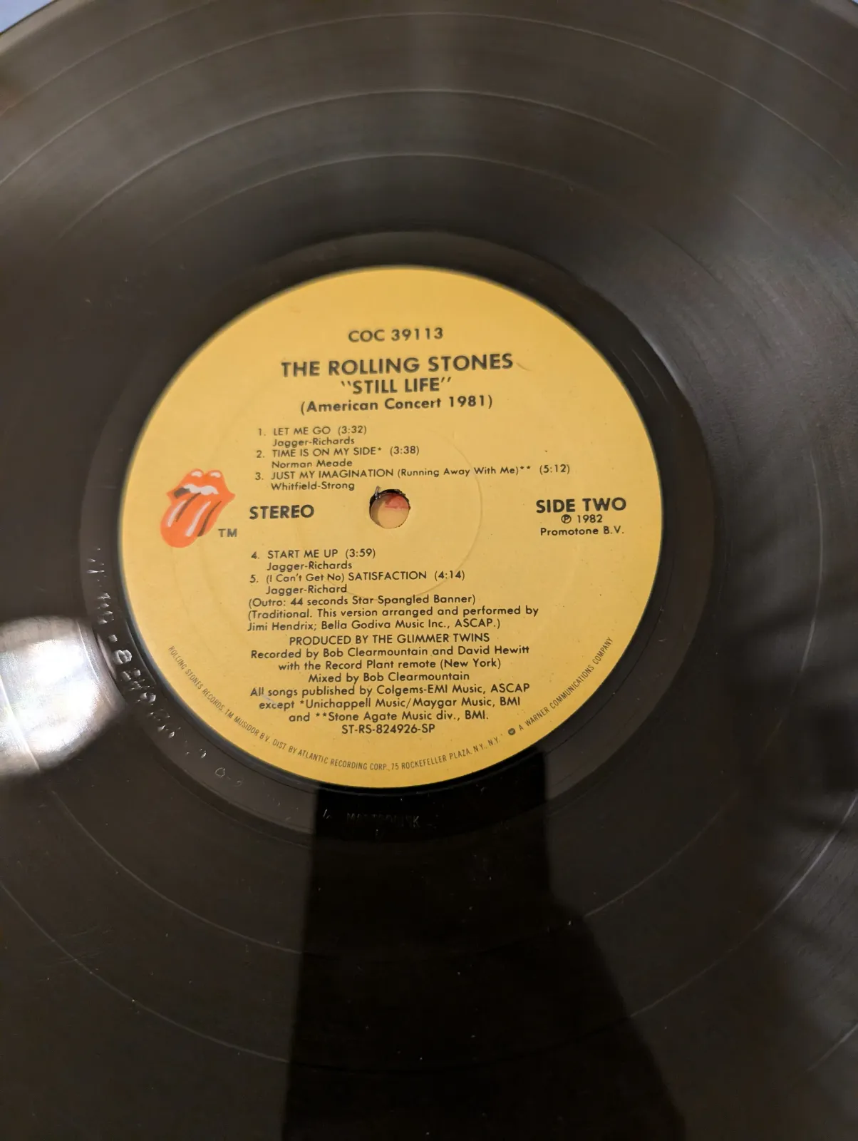 The Rolling Stones — Still Life, label-b