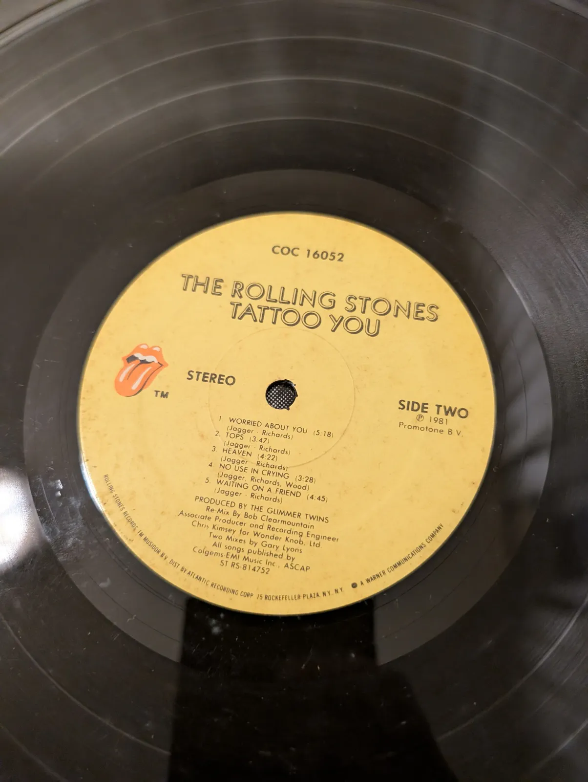 The Rolling Stones — Tattoo You, label-b
