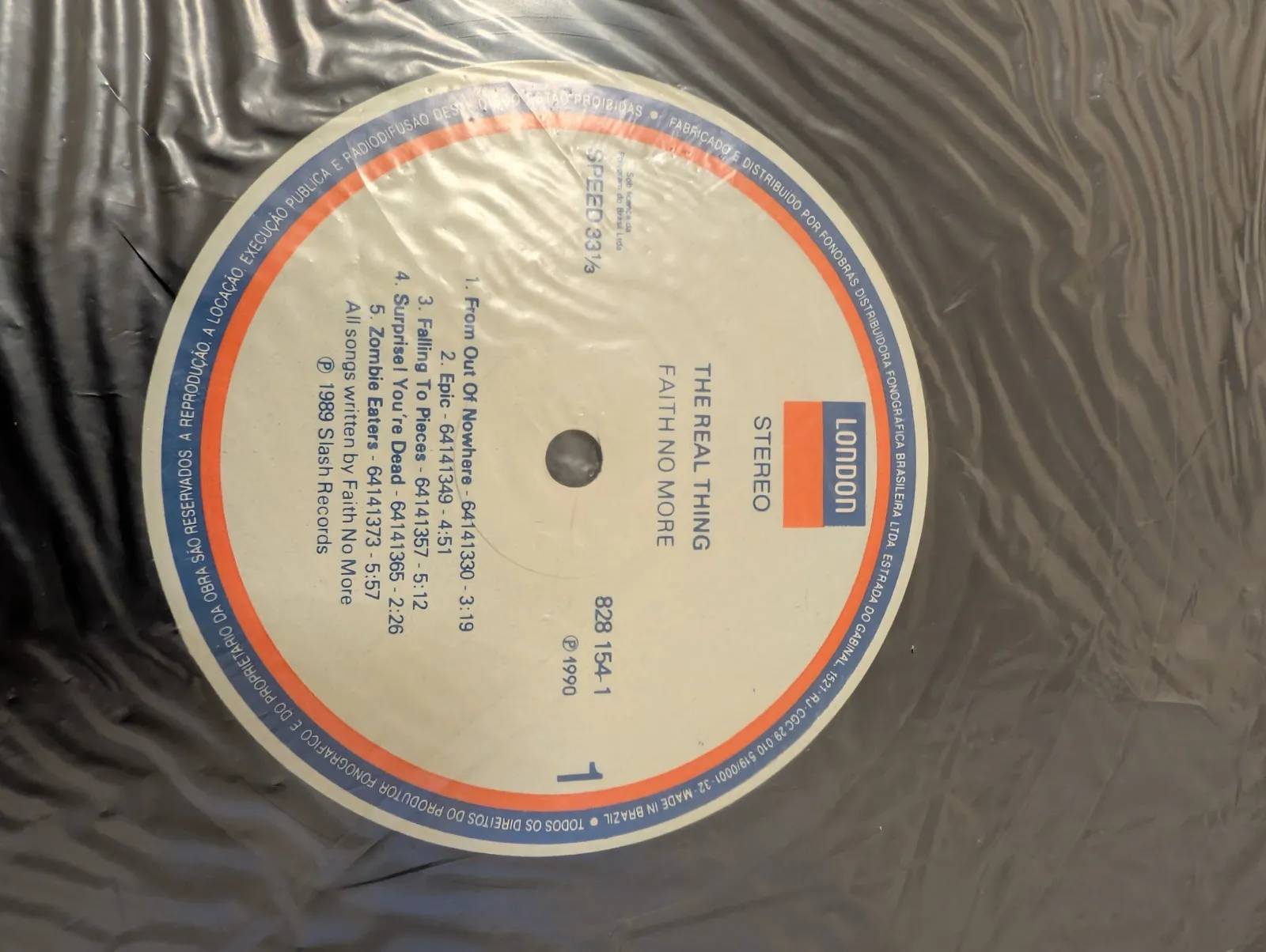 Faith No More — The Real Thing, label-a