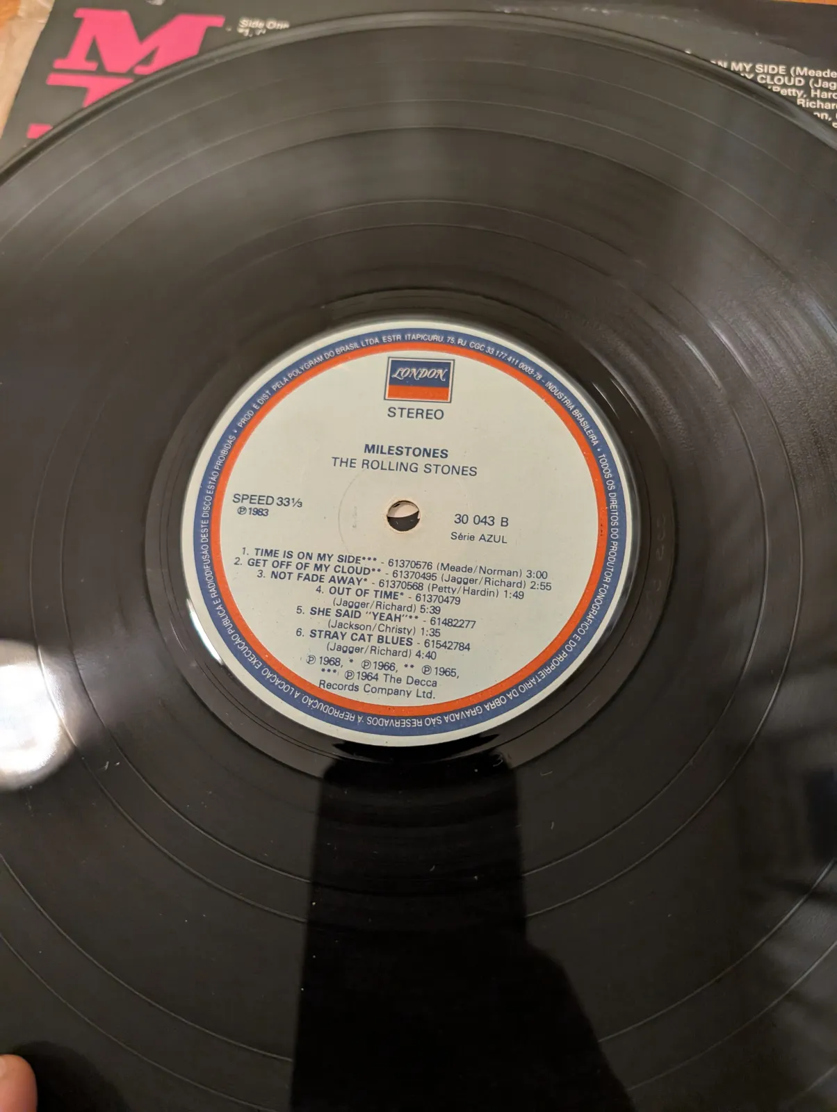 The Rolling Stones — Milestones, label-b