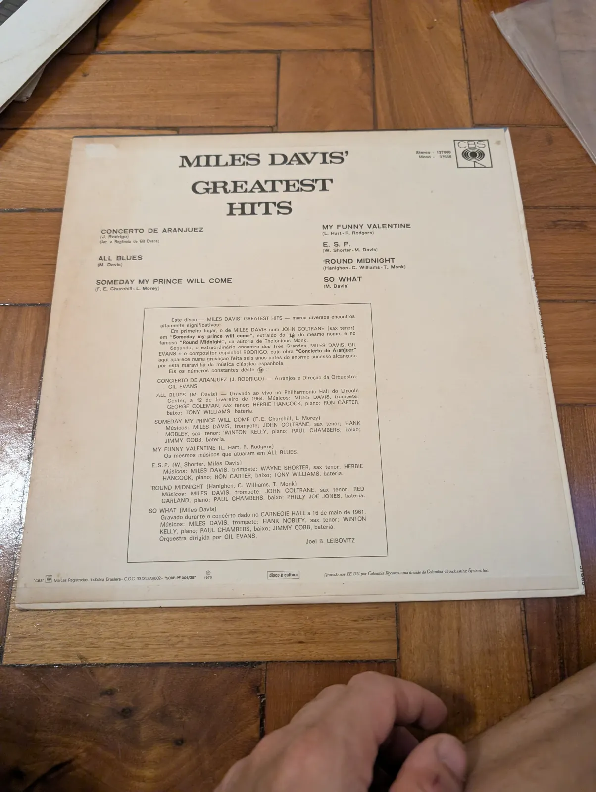Miles Davis — Greatest Hits, back