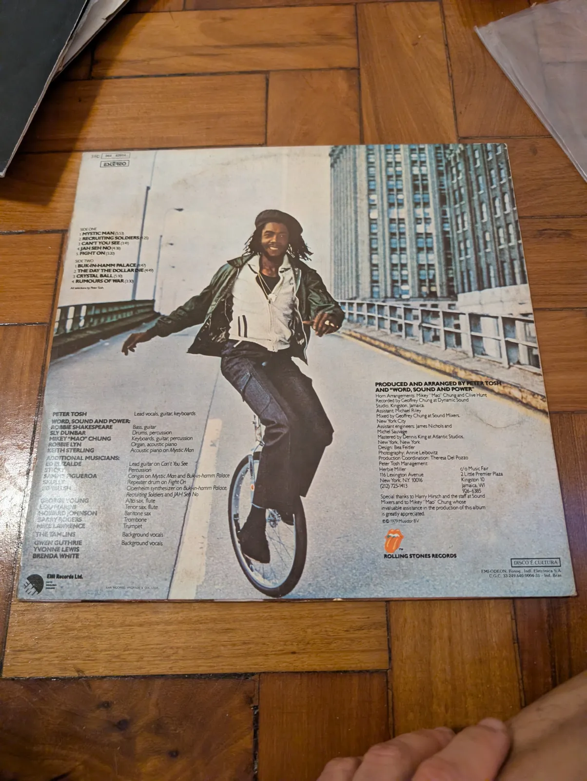 Peter Tosh — Mystic Man, back