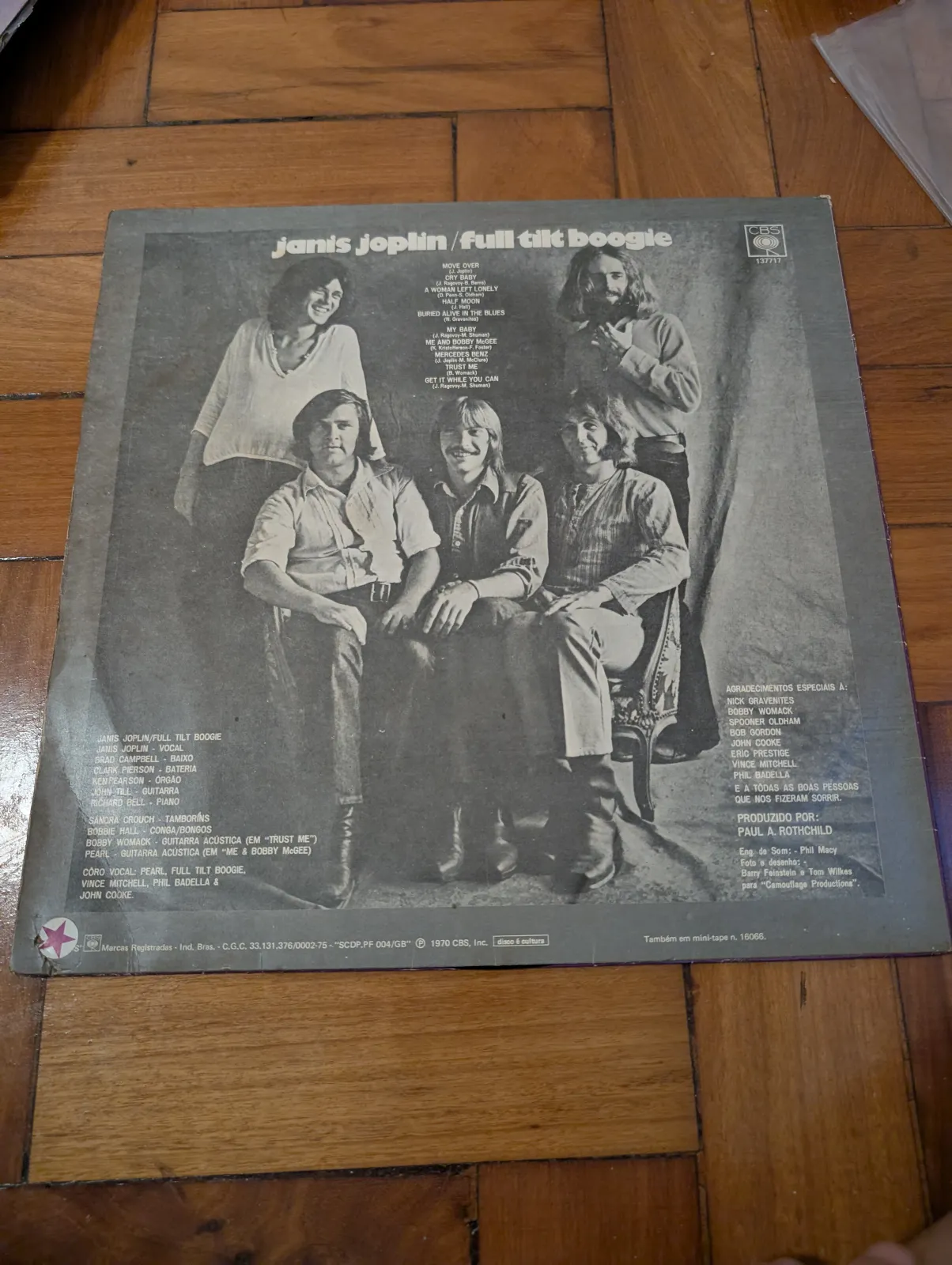 Janis Joplin — Pearl, back