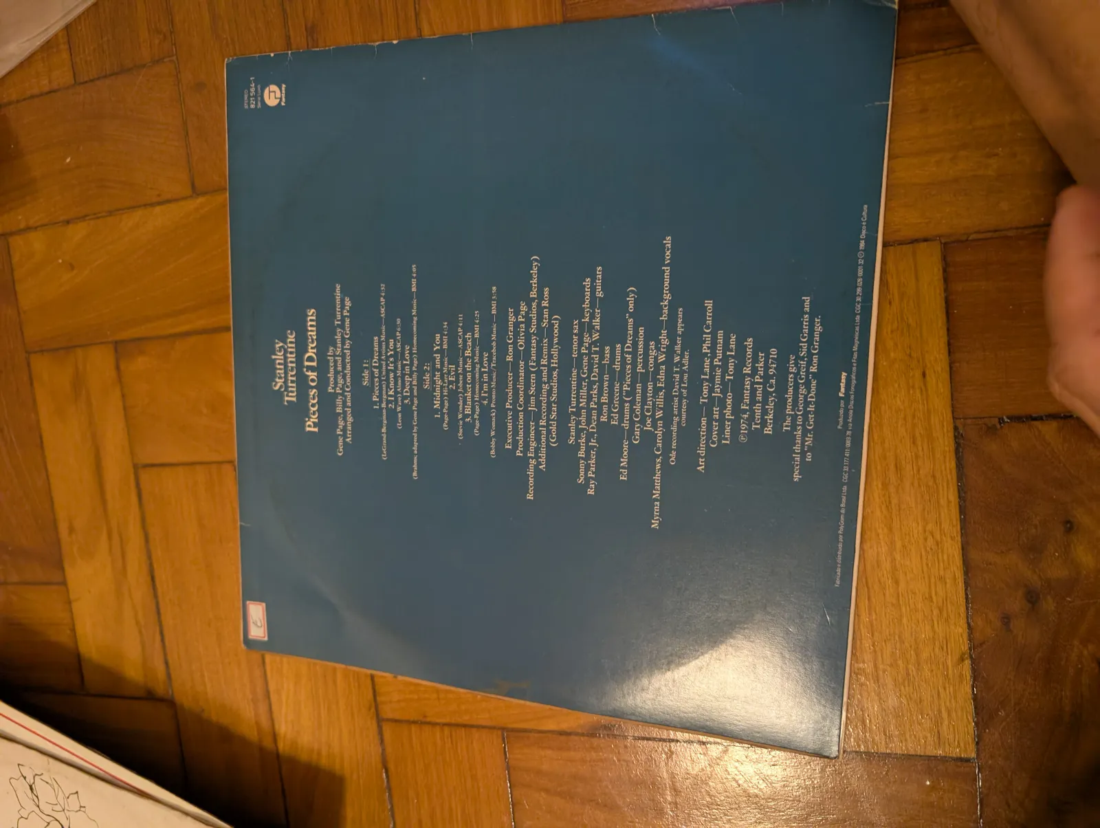 Stanley Turrentine — Pieces of Dreams, back