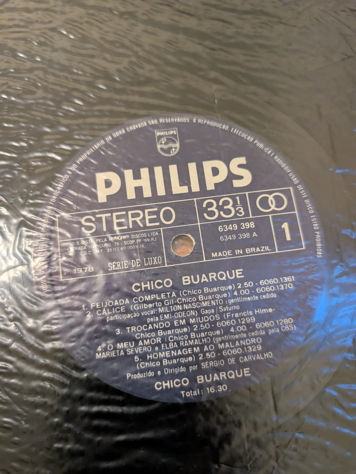 Chico Buarque — Chico Buarque, label-a