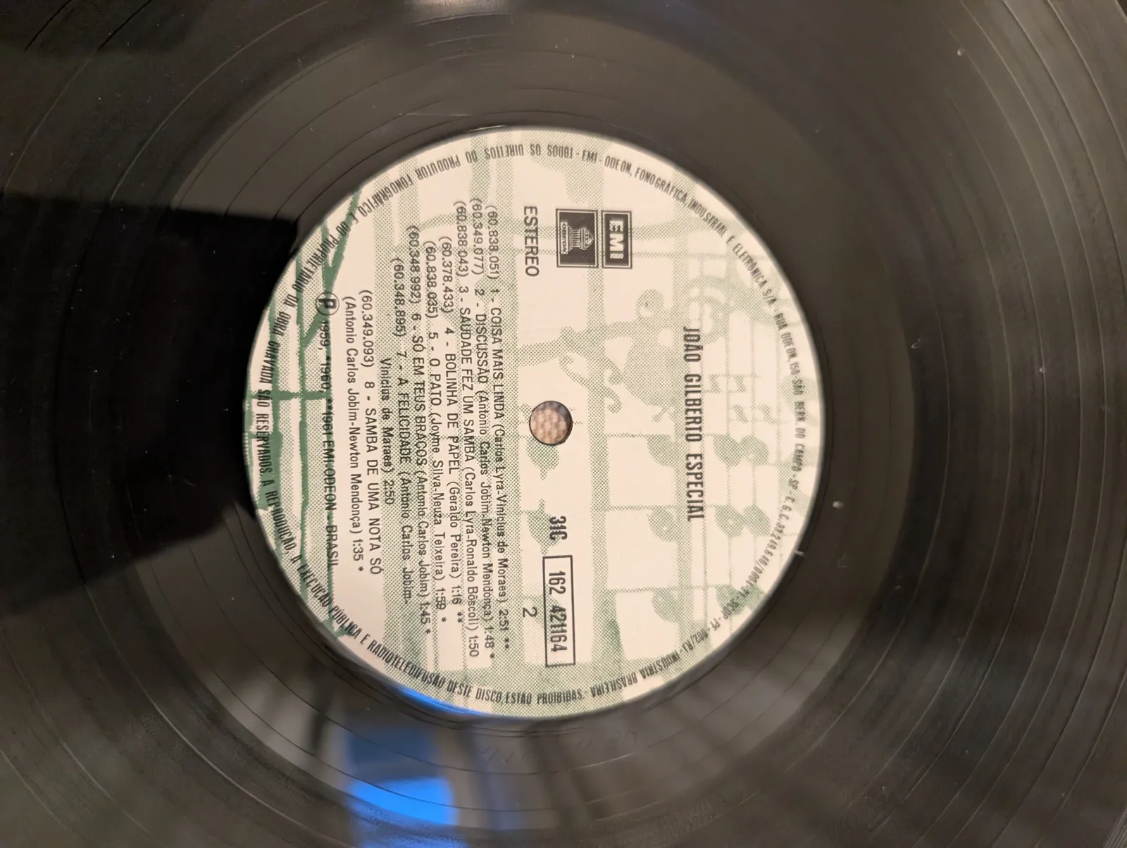 João Gilberto — Especial, label-b