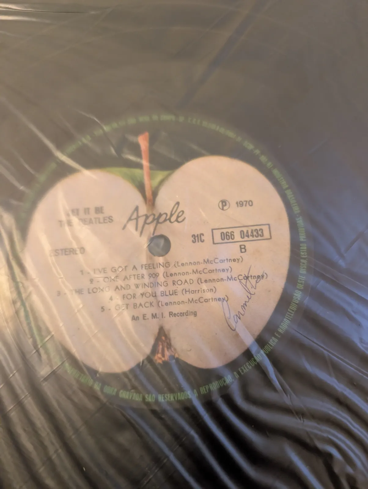 The Beatles — Let It Be, label-b