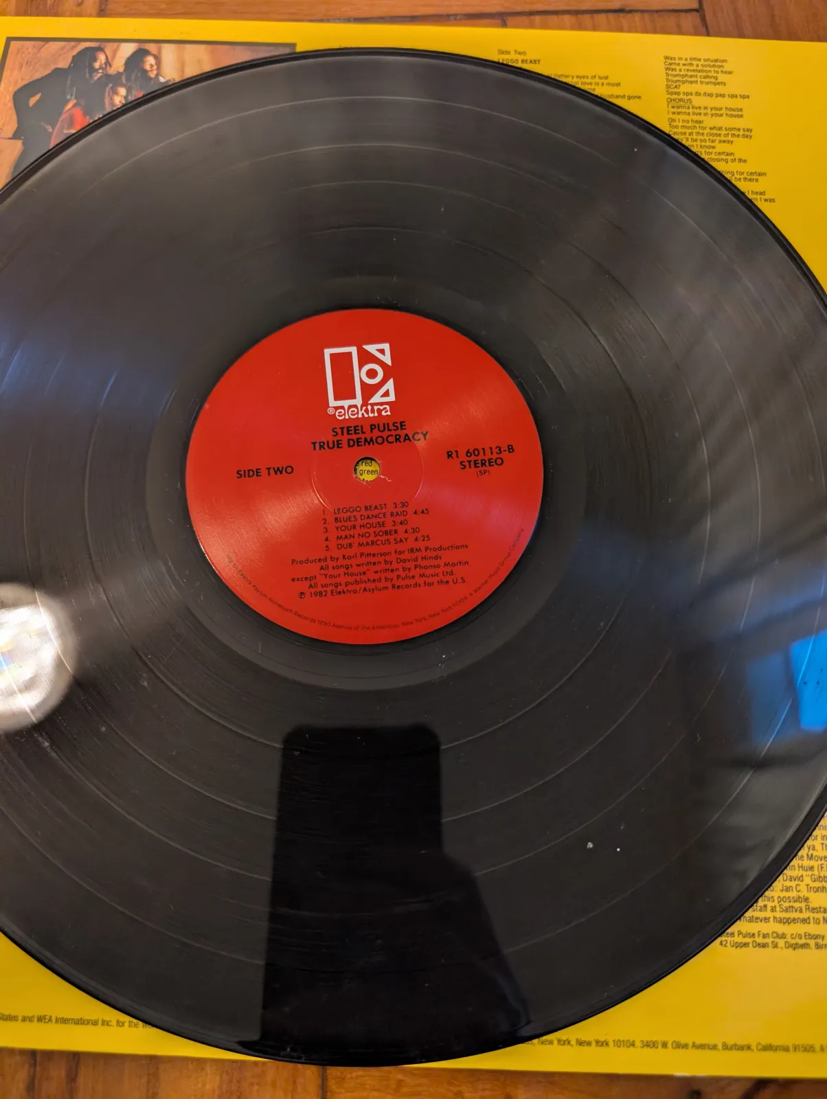 Steel Pulse — True Democracy, label-b