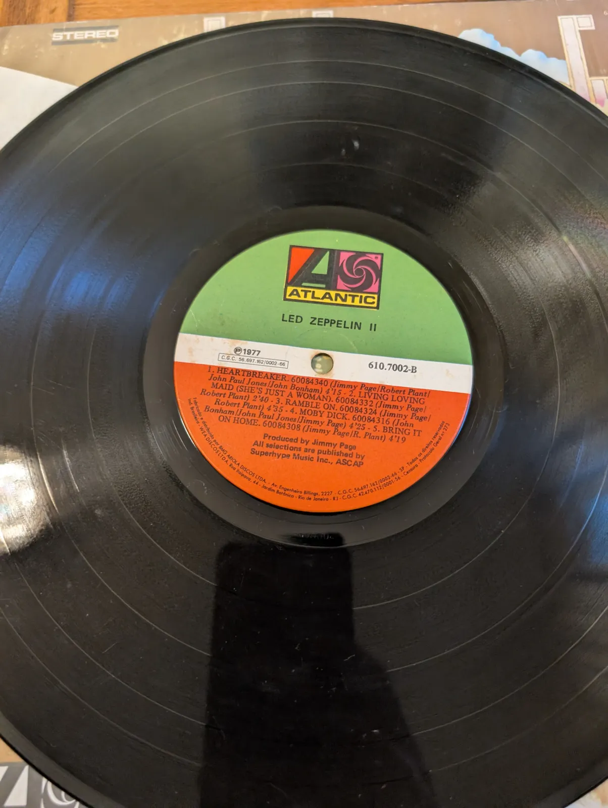 Led Zeppelin — Led Zeppelin II, label-b