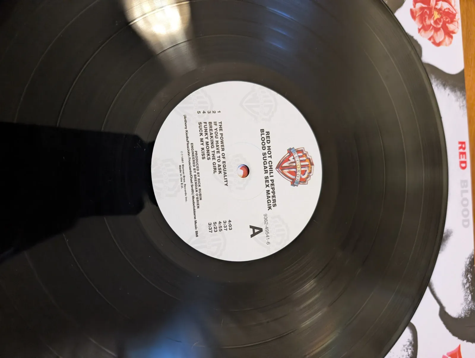 Red Hot Chili Peppers — Blood Sugar Sex Magik, label-a