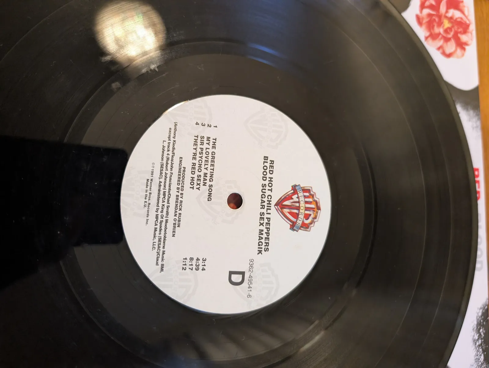 Red Hot Chili Peppers — Blood Sugar Sex Magik, label-d