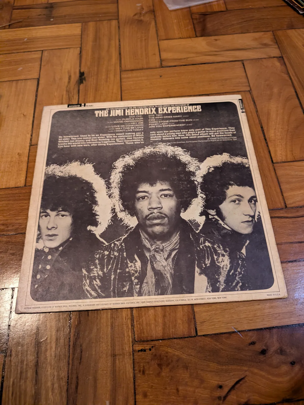 The Jimi Hendrix Experience — Are You Experienced, back