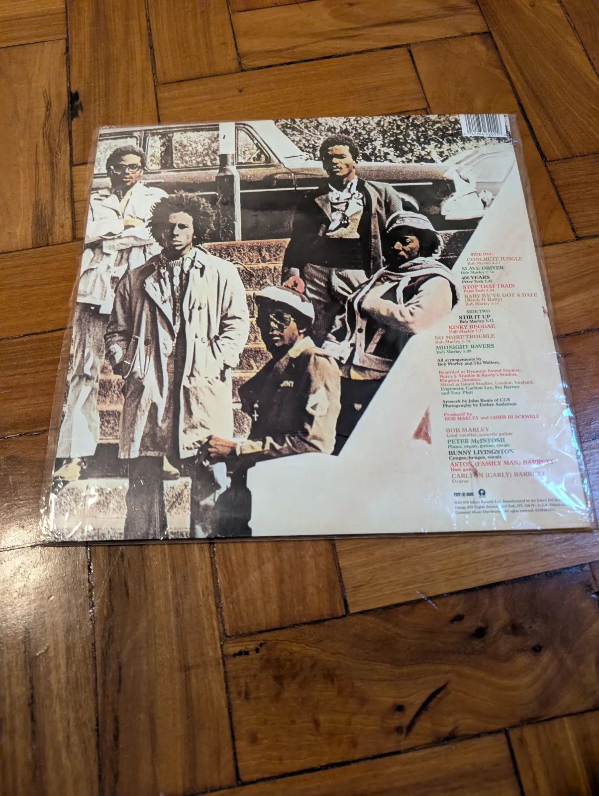 Bob Marley & The Wailers — Catch a Fire, back