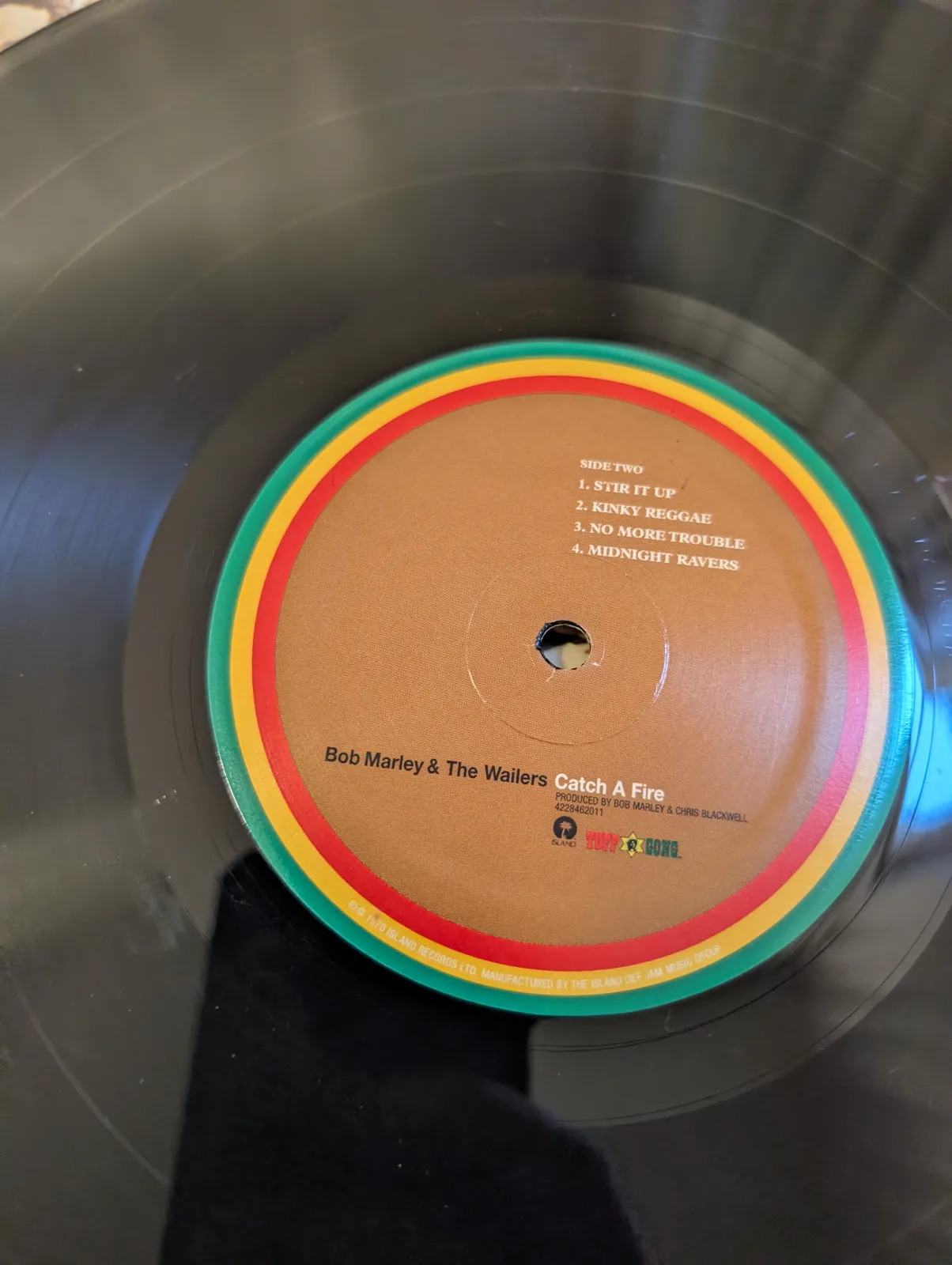Bob Marley & The Wailers — Catch a Fire, label-b