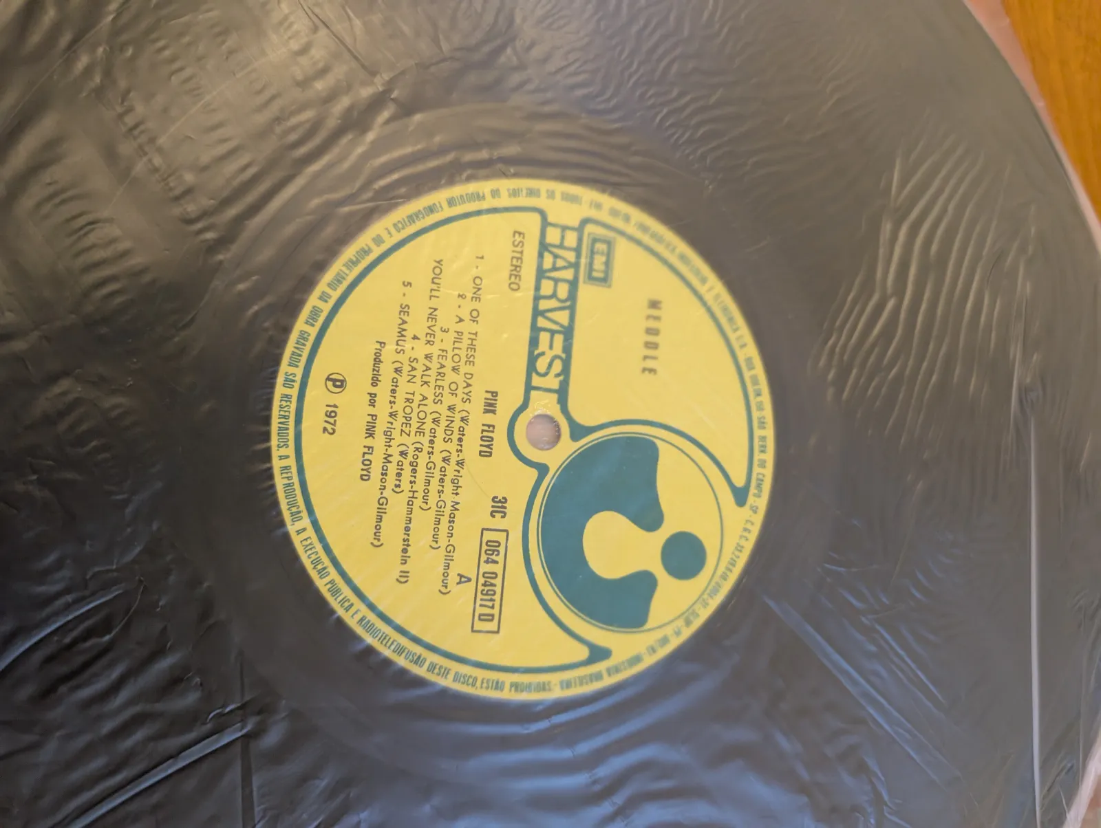 Pink Floyd — Meddle, label-a