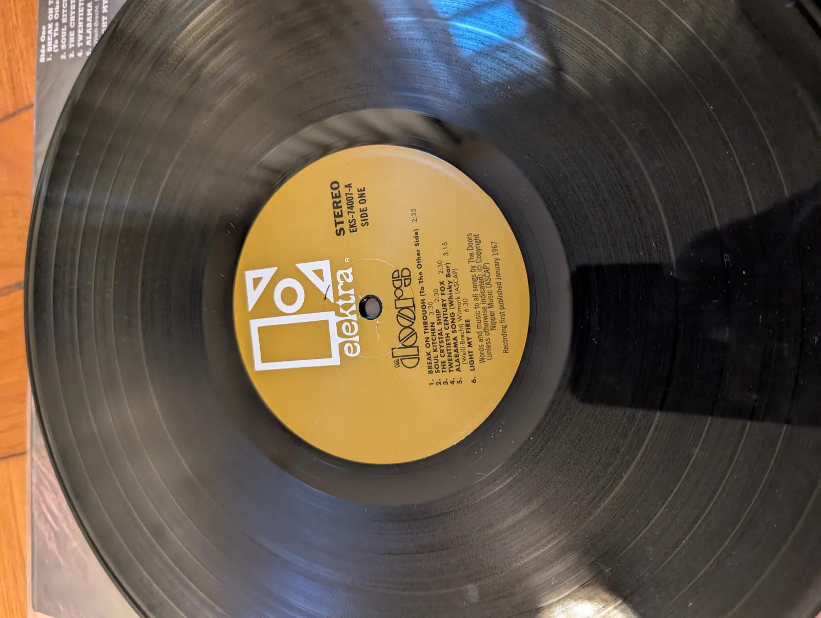 The Doors — The Doors, label-a