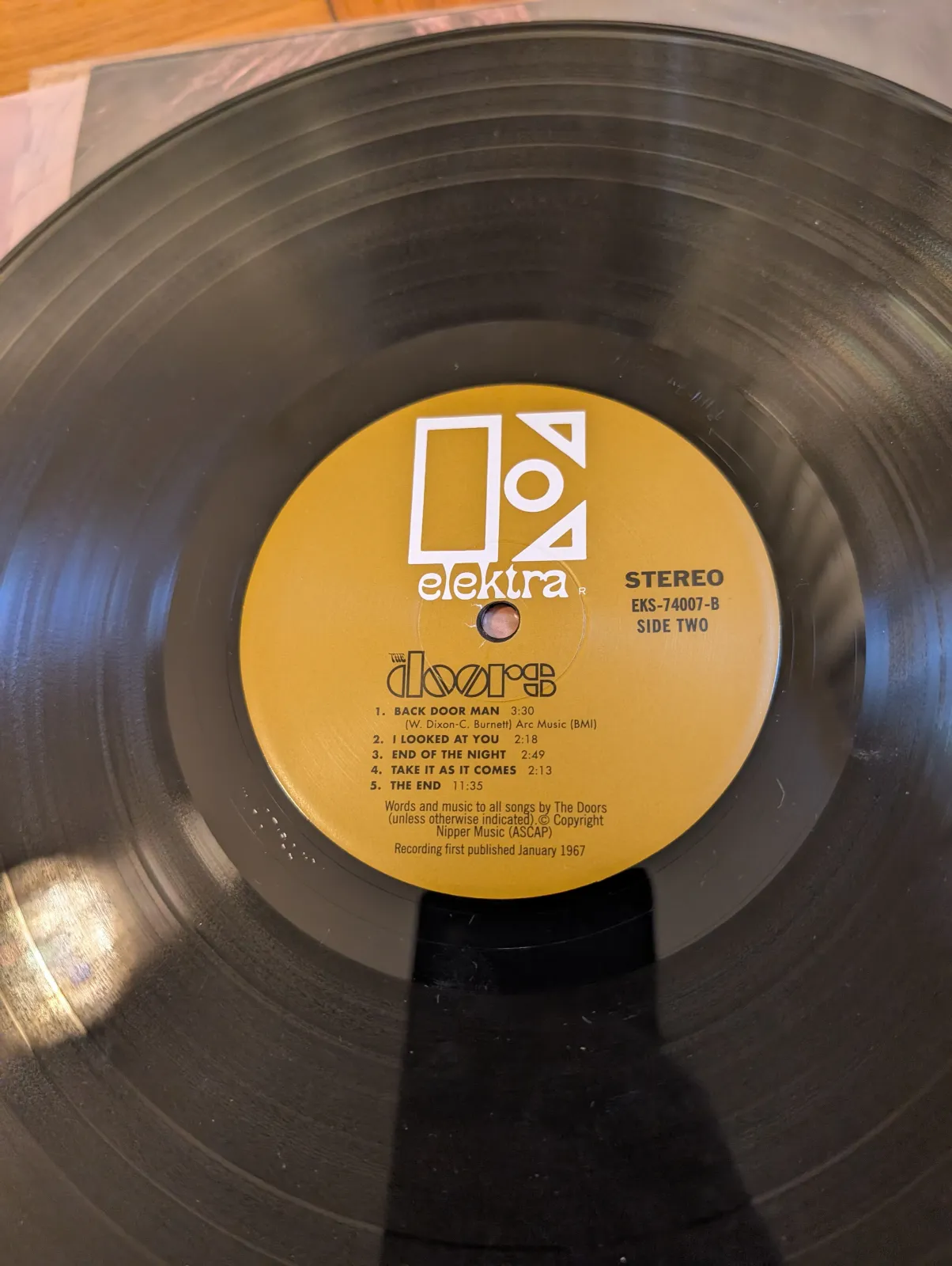The Doors — The Doors, label-b